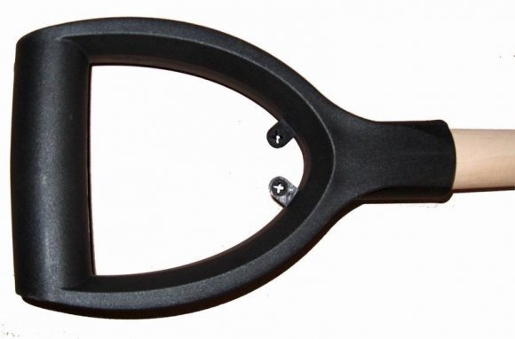 Лопата для прибирання снігу Snow pusher з дерев'яним держаком 41х121 см синя 48571