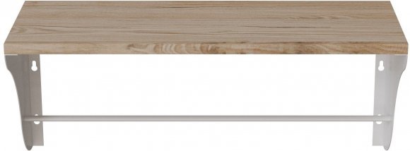 Настінна полиця Ferrum-decor Комфі 260x600x240 метал Білий ДСП Дуб Сан-Марино 16 мм (FRD-102745) Настінна полиця Ferrum-decor Комфі 260x600x240 метал Білий ДСП Дуб Сан-Марино 16 мм (FRD-102745)