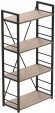 Етажерка 4/60 Ferrum-decor Серії Конект 120x60x28 чорний ДСП Дуб Сан-Марино 16мм (FRD-104237)