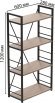 Етажерка 4/60 Ferrum-decor Серії Конект 120x60x28 чорний ДСП Дуб Сан-Марино 16мм (FRD-104237)