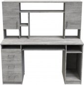 Стіл комп'ютерний Анжело Ferrum-decor 1400x1422x600 ДСП Бетон 16 мм (FRD-104709)