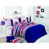 Постільна білизна BHPC 011 Dark Blue євро 200х220 см Постільна білизна BHPC 011 Dark Blue євро 200х220 см