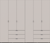 Комплект шаф для одягу Doros Гелар (2 шт.) 232,4х49,5х203,4 см Кашемір (DRS-011241)