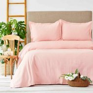 Покривало з наволочками Palvi 230х240 см yavru agzi ніжно-рожевий