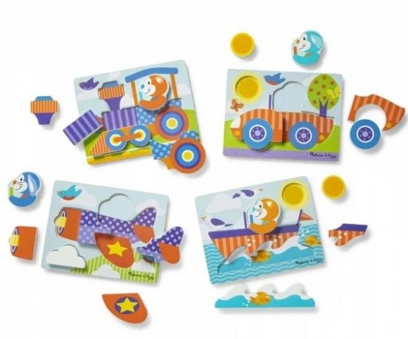 Перші дерев'яні пазли Транспорт MD30133