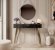 Стіл туалетний Perfect Home Ланте / Lante 1S/100 з 1 шухлядою і золотими ніжками Чорний (PFH-091196) Стіл туалетний Perfect Home Ланте / Lante 1S/100 з 1 шухлядою і золотими ніжками Чорний (PFH-091196)