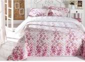 Покривало стьобане з наволочкою Coretta 160х220 см a.pembe рожевий