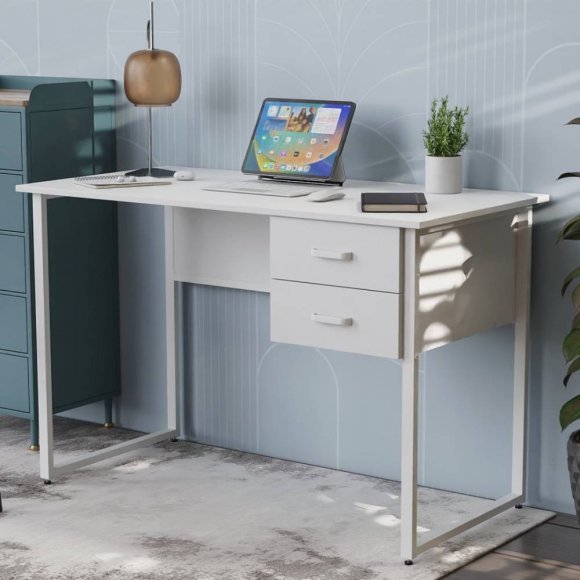 Письмовий стіл Ferrum-decor Дакота 75x140x60 білий ДСП Біле 16мм (FRD-102098) Письмовий стіл Ferrum-decor Дакота 75x140x60 білий ДСП Біле 16мм (FRD-102098)