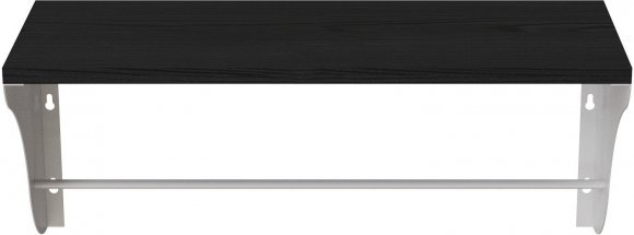 Настінна полиця Ferrum-decor Комфі 260x600x240 метал Білий ДСП Сосна Кембра 16 мм (FRD-102746)