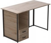 Комп'ютерний стіл Ferrum-decor Отто 75x140x70 чорний ДСП Дуб Сан-Марино 16мм (FRD-103604)