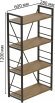 Етажерка 4/60 Ferrum-decor Серії Конект 120x60x28 чорний ДСП Дуб Артизан 16мм (FRD-104238)