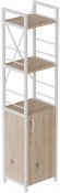 Етажерка 3/34 Ferrum-decor Серії Конект із тумбою 144x34x28 Білий ДСП Сан-Марино (FRD-104429)