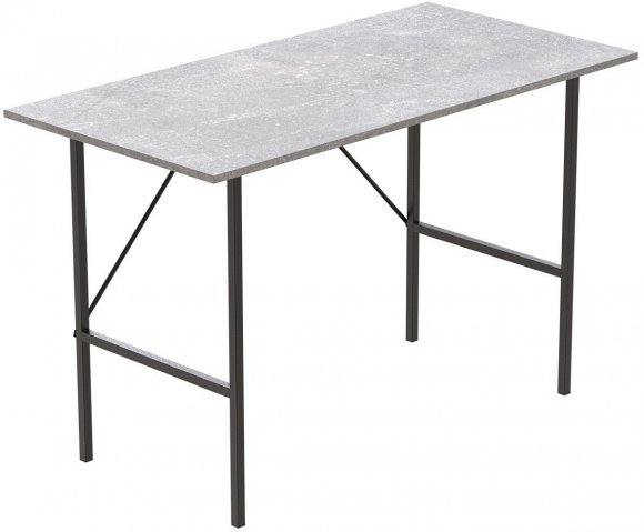 Стіл письмовий LINE Тайм Ferrum-decor 750x1200x600 Чорний метал ДСП Бетон 16 мм (FRD-104891) Стіл письмовий LINE Тайм Ferrum-decor 750x1200x600 Чорний метал ДСП Бетон 16 мм (FRD-104891)