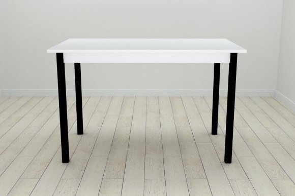Стіл кухонний Ferrum-decor Маріо 75x120x70 Чорний ДСП Біле 16мм (FRD-106195) Стіл кухонний Ferrum-decor Маріо 75x120x70 Чорний ДСП Біле 16мм (FRD-106195)
