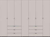 Комплект шаф для одягу Doros Гелар (2 шт.) 271,2х49,5х203,4 см Кашемір (DRS-011242)