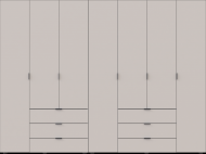 Комплект шаф для одягу Doros Гелар (2 шт.) 271,2х49,5х203,4 см Кашемір (DRS-011242)