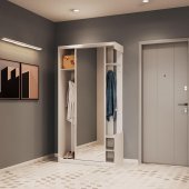 Передпокій з дзеркалом Doros City One Door 110х45х210 см Білий (DRS-011404) Передпокій з дзеркалом Doros City One Door 110х45х210 см Білий (DRS-011404)