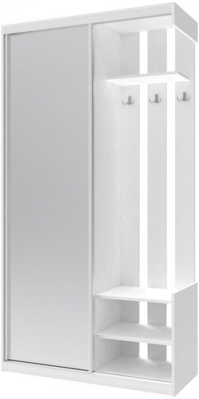 Передпокій з дзеркалом Doros City One Door 110х45х210 см Білий (DRS-011404) Передпокій з дзеркалом Doros City One Door 110х45х210 см Білий (DRS-011404)