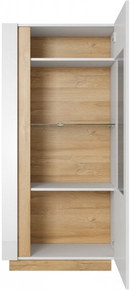 Вітрина низька Perfect Home Арко / Arco 1-дверна 1D1W/72 Білий глянець/дуб грандсон (PFH-091030) Вітрина низька Perfect Home Арко / Arco 1-дверна 1D1W/72 Білий глянець/дуб грандсон (PFH-091030)