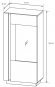 Вітрина низька Perfect Home Арко / Arco 1-дверна 1D1W/72 Білий глянець/дуб грандсон (PFH-091030) Вітрина низька Perfect Home Арко / Arco 1-дверна 1D1W/72 Білий глянець/дуб грандсон (PFH-091030)