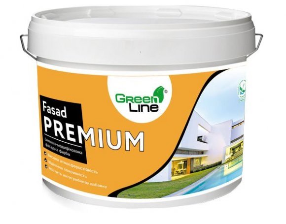 Фасадна силікон модифікована фарба Fasad Premium 1 л.