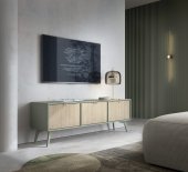 Тумба під ТВ Perfect Home Форест / Forest RTV158 3-дверна Евкаліпт/ялиця сканді (PFH-091474)