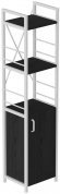 Етажерка 3/34 Ferrum-decor Серії Конект із тумбою 144x34x28 Білий ДСП Сосна Кембра (FRD-104430)