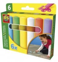 Набір крейд для асфальту Весела палітра (6 Квітів) Набір крейд для асфальту Весела палітра (6 Квітів)