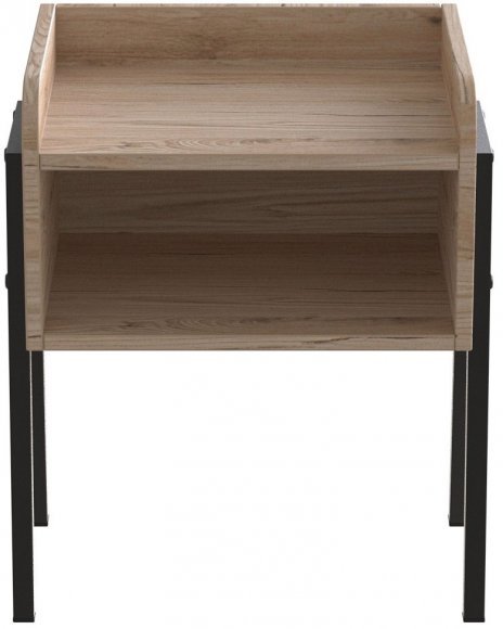 Тумба модульна Ferrum-decor Джузі 540x450x320 метал Чорний ДСП Дуб Сан-Марино 16 мм (FRD-102969)