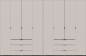 Комплект шаф для одягу Doros Гелар (2 шт.) 310х49,5х203,4 см Кашемір (DRS-011243)