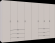 Комплект шаф для одягу Doros Гелар (2 шт.) 310х49,5х203,4 см Кашемір (DRS-011243)