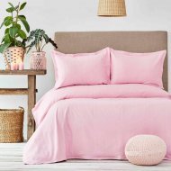 Покривало з наволочками Palvi 230х240 см рожевий pembe