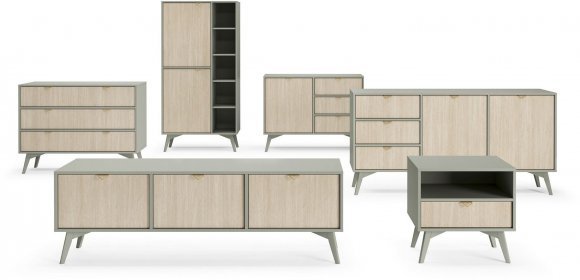 Тумба приліжкова Perfect Home Форест / Forest S54 з 1 шухлядою Евкаліпт/ялиця сканді (PFH-091473)