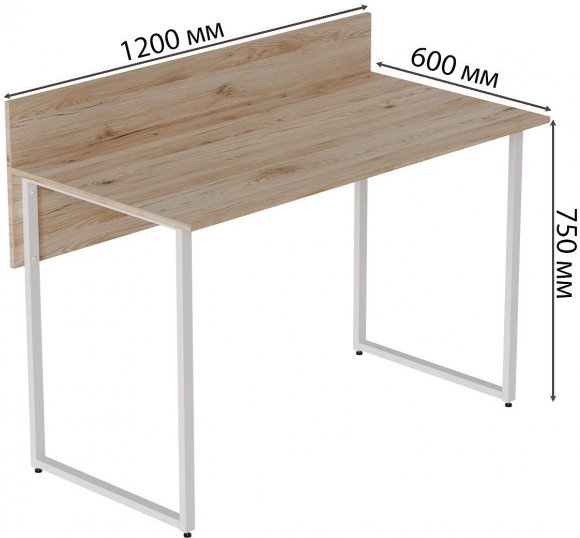 Комп'ютерний стіл Ferrum-decor Скай 75x120x60 білий ДСП Дуб Сан-Марино 32мм (FRD-101079) Комп'ютерний стіл Ferrum-decor Скай 75x120x60 білий ДСП Дуб Сан-Марино 32мм (FRD-101079)