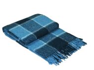 Плед Palermo 140х200 см біло-синьо-блакитний