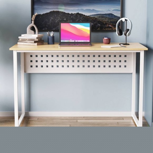 Комп'ютерний стіл Ferrum-decor Майк 75x100x70 білий ДСП Дуб Сан-Марино 16мм (FRD-101330)