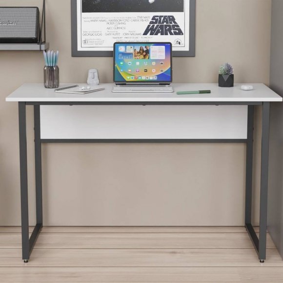 Письмовий стіл Ferrum-decor Коді 75x100x60 чорний ДСП Біле 16мм (FRD-103731)