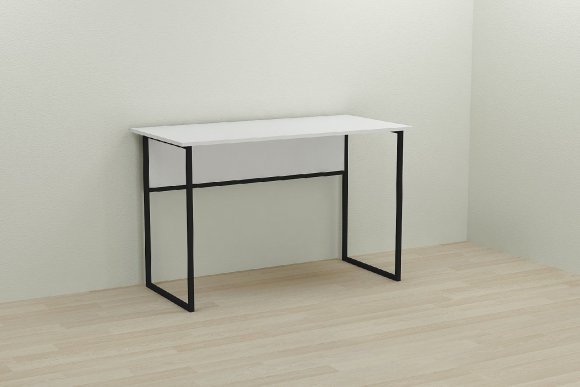 Письмовий стіл Ferrum-decor Коді 75x100x60 чорний ДСП Біле 16мм (FRD-103731)