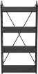 Етажерка 4/60 Ferrum-decor Серії Конект 120x60x28 чорний ДСП Сосна Кембра 16мм (FRD-104241)