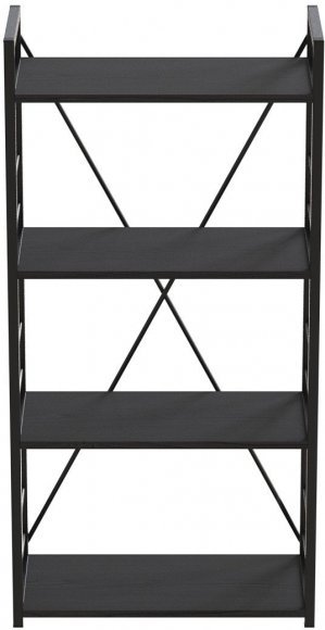 Етажерка 4/60 Ferrum-decor Серії Конект 120x60x28 чорний ДСП Сосна Кембра 16мм (FRD-104241)