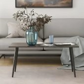 Стіл журнальний Монтана Ferrum-decor 45x100x50 Чорний метал ДСП Сосна Кембра 16 мм (FRD-106712)