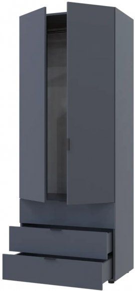 Шафа розпашна для одягу Doros Гелар 77,5х49,5х203,4 см Графіт (DRS-011107) Шафа розпашна для одягу Doros Гелар 77,5х49,5х203,4 см Графіт (DRS-011107)