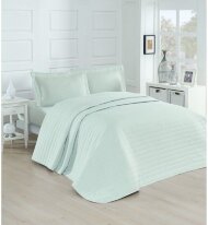 Покривало стьобане Monart mint ментоловий 220х240 см