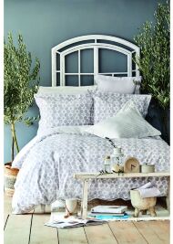 Постільна білизна ранфорс Amanda gri 2020-2 200х220 см євро сірий