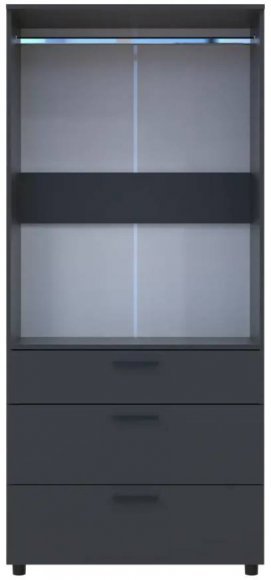 Шафа для одягу Doros Торн Антрацит 2 ДСП/3Ш (штанга) 90х51.6х200 (DRS-012073)