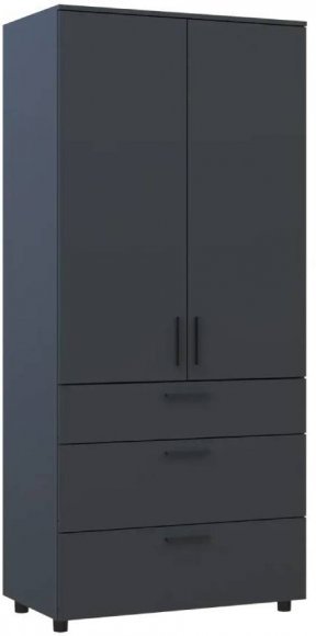 Шафа для одягу Doros Торн Антрацит 2 ДСП/3Ш (штанга) 90х51.6х200 (DRS-012073)