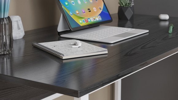 Комп'ютерний стіл Ferrum-decor Коді 75x140x60 білий ДСП Сосна Кембра 16мм (FRD-101205)