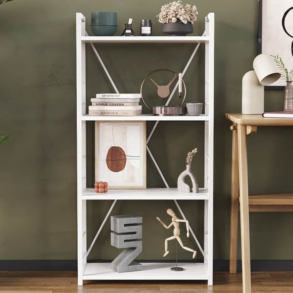 Етажерка 4/60 Ferrum-decor Серії Конект 120x60x28 білий ДСП Біле 16мм (FRD-104242)