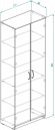 Шафа Анжело Ferrum-decor на 5 полиць 2 двері 1900x800x380 ДСП Бетон 16 мм (FRD-105054) Шафа Анжело Ferrum-decor на 5 полиць 2 двері 1900x800x380 ДСП Бетон 16 мм (FRD-105054)