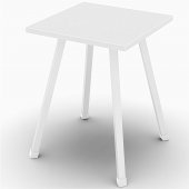 Табурет кухонний Ferrum-decor 430x320x320 Білий метал ДСП Біле 16 мм (FRD-104642)